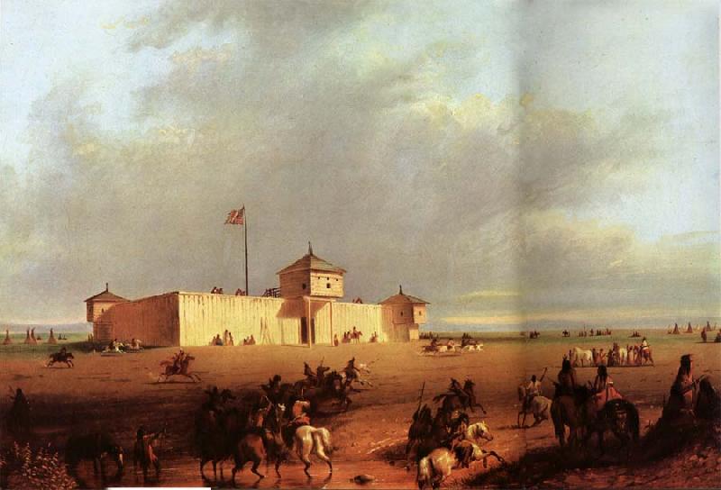 Alfred Jacob Miller Fort William on the Laramie oil painting image